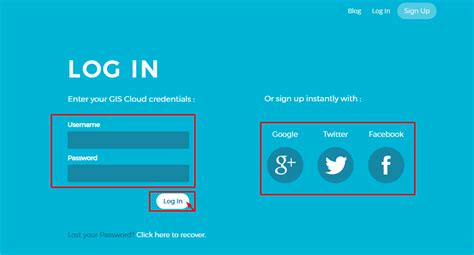 GIS Login Form .